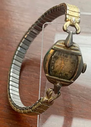 Vintage Gruen Womans Wristwatch Gold Filled AS IS