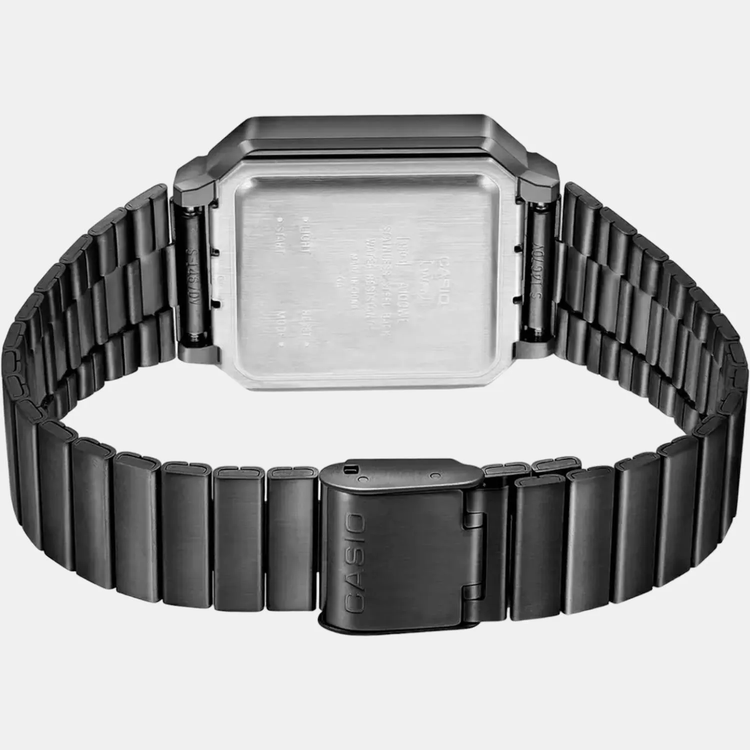 Vintage Unisex Digital Stainless Steel Watch D262 - A100WEGG-1A2DF