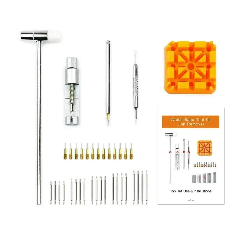 Watch Repair Tool Set Watch Link Band Slit Strap Bracelet Chain Pin Remover