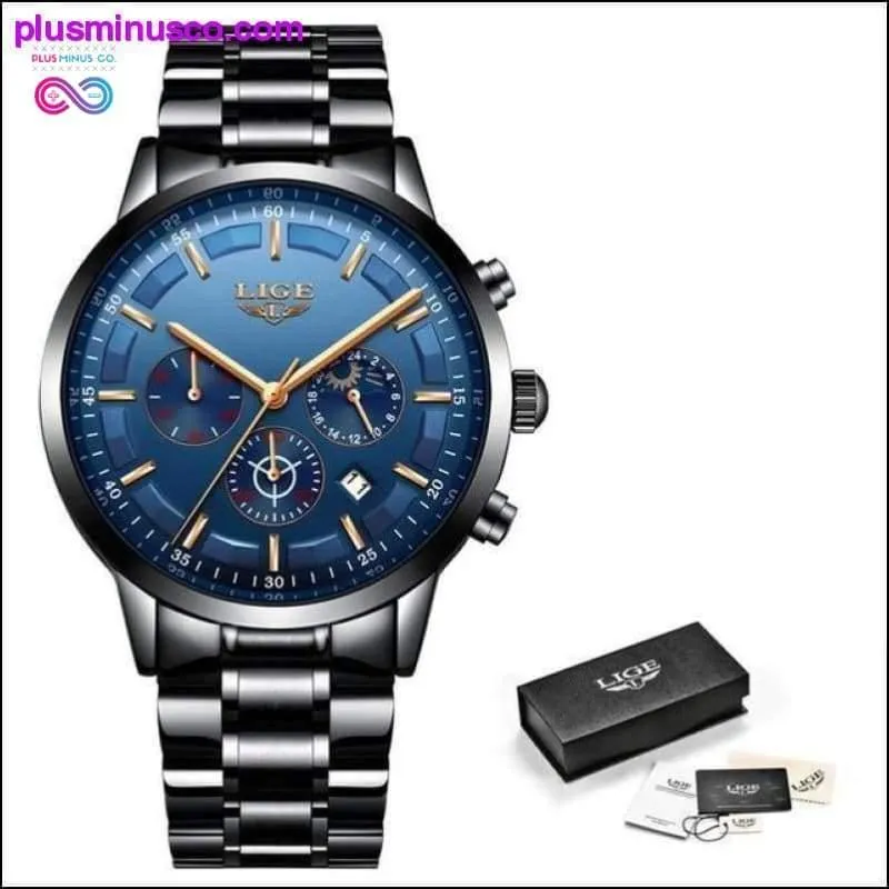 Waterproof Stainless Steel Luxury Sport Watch for Men