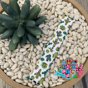 White Cactus Print Watchbands