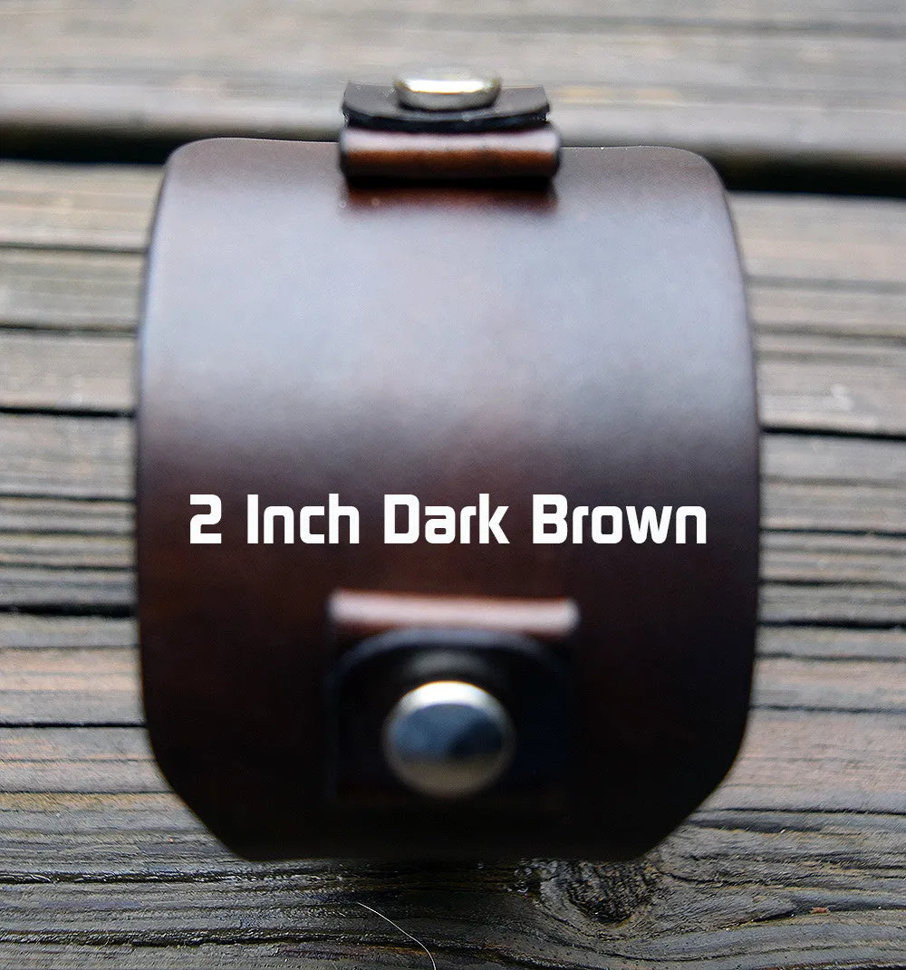 Wide Leather Watch Straps | 2 Inch