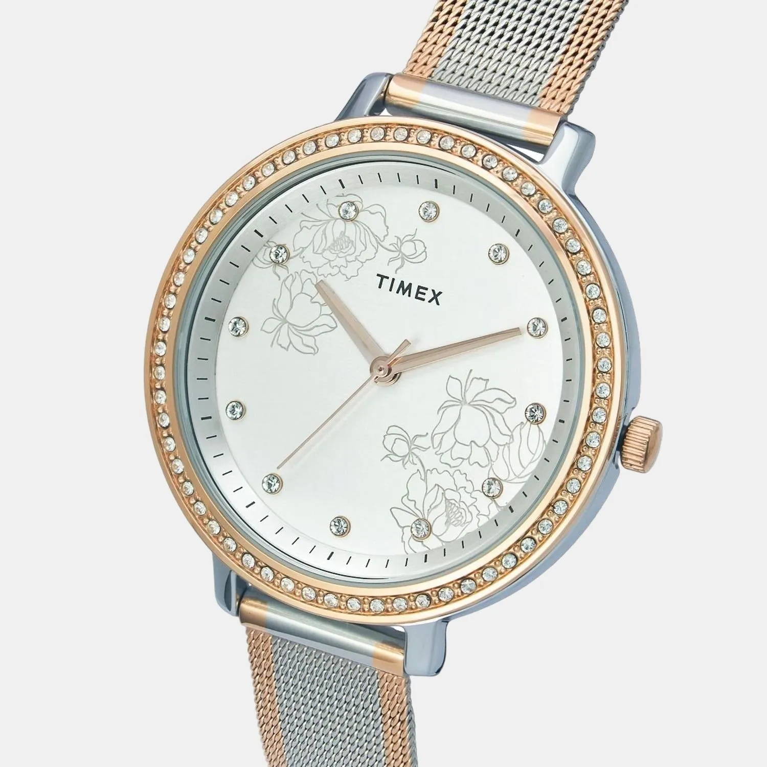 Women Silver Analog Stainless Steel Watch TWEL14703