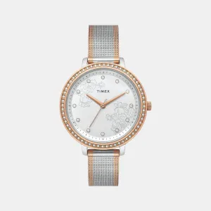 Women Silver Analog Stainless Steel Watch TWEL14703
