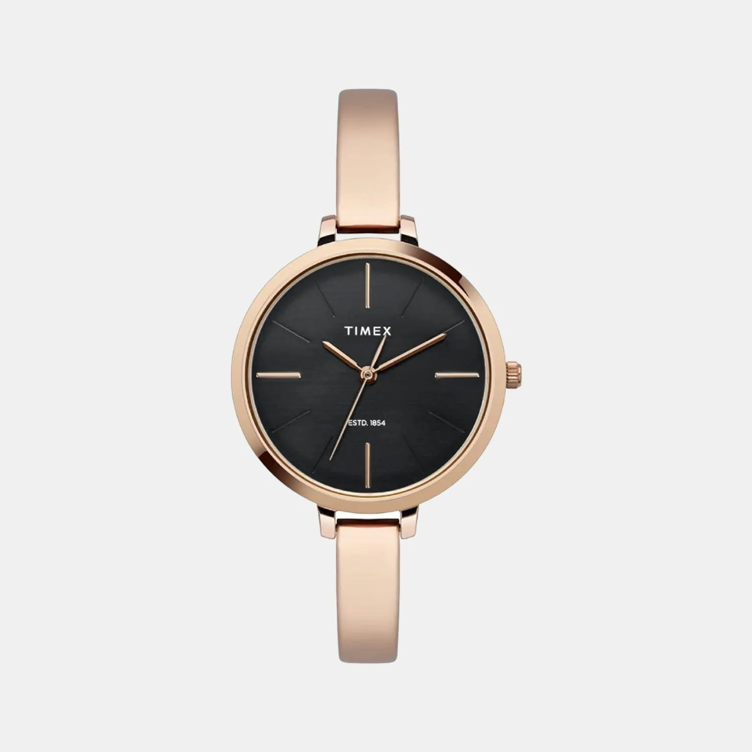 Women's Black Analog Stainless Steel Watch TWEL12805