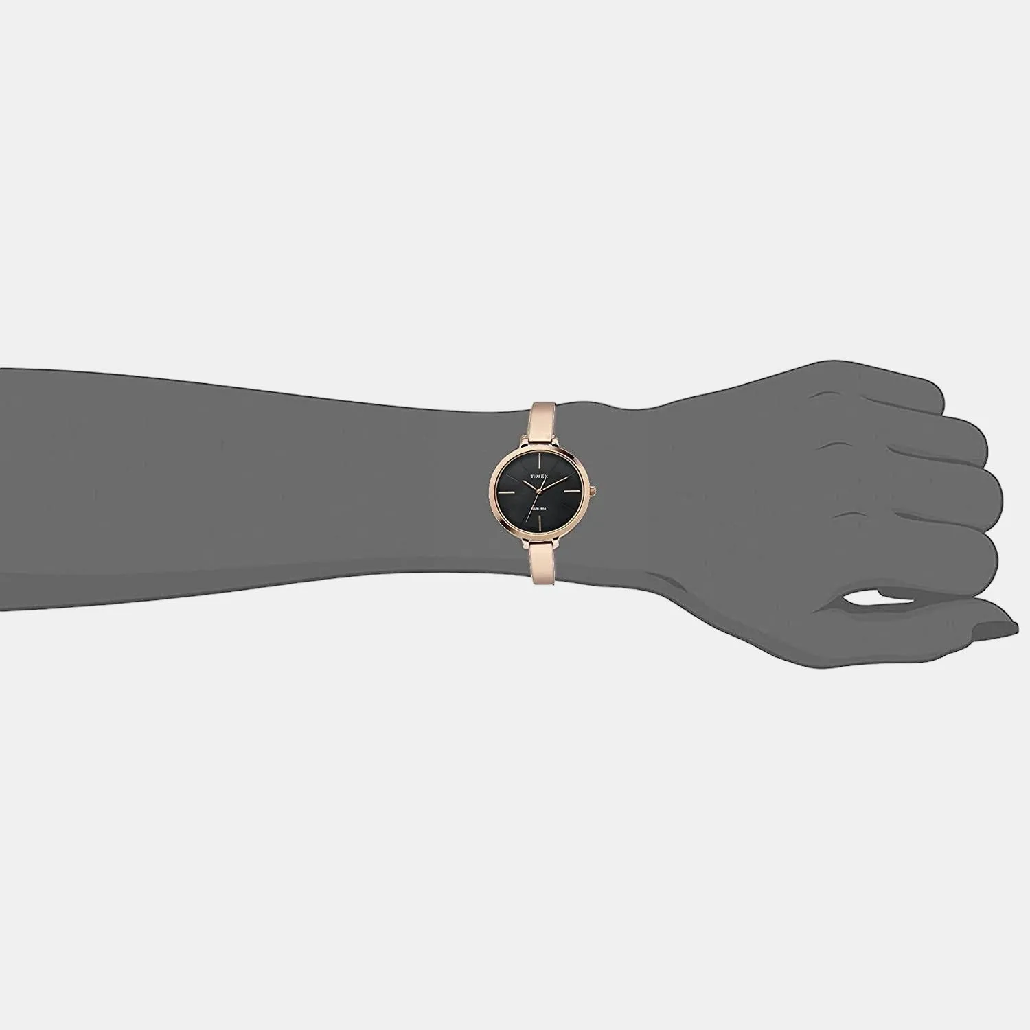 Women's Black Analog Stainless Steel Watch TWEL12805