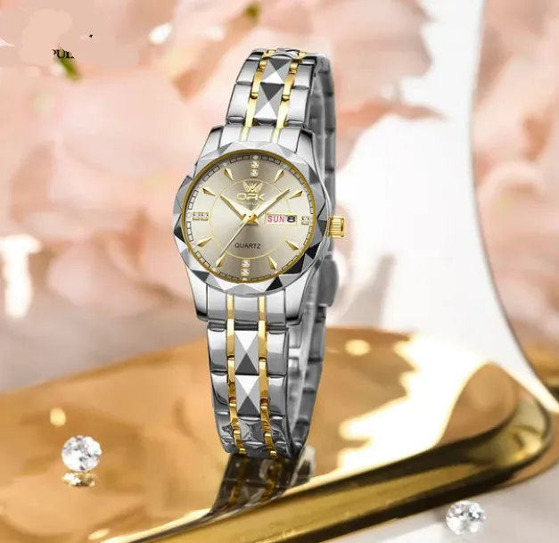 Womens Elegant Luxury Waterproof Luminous Calendar Analog Watch