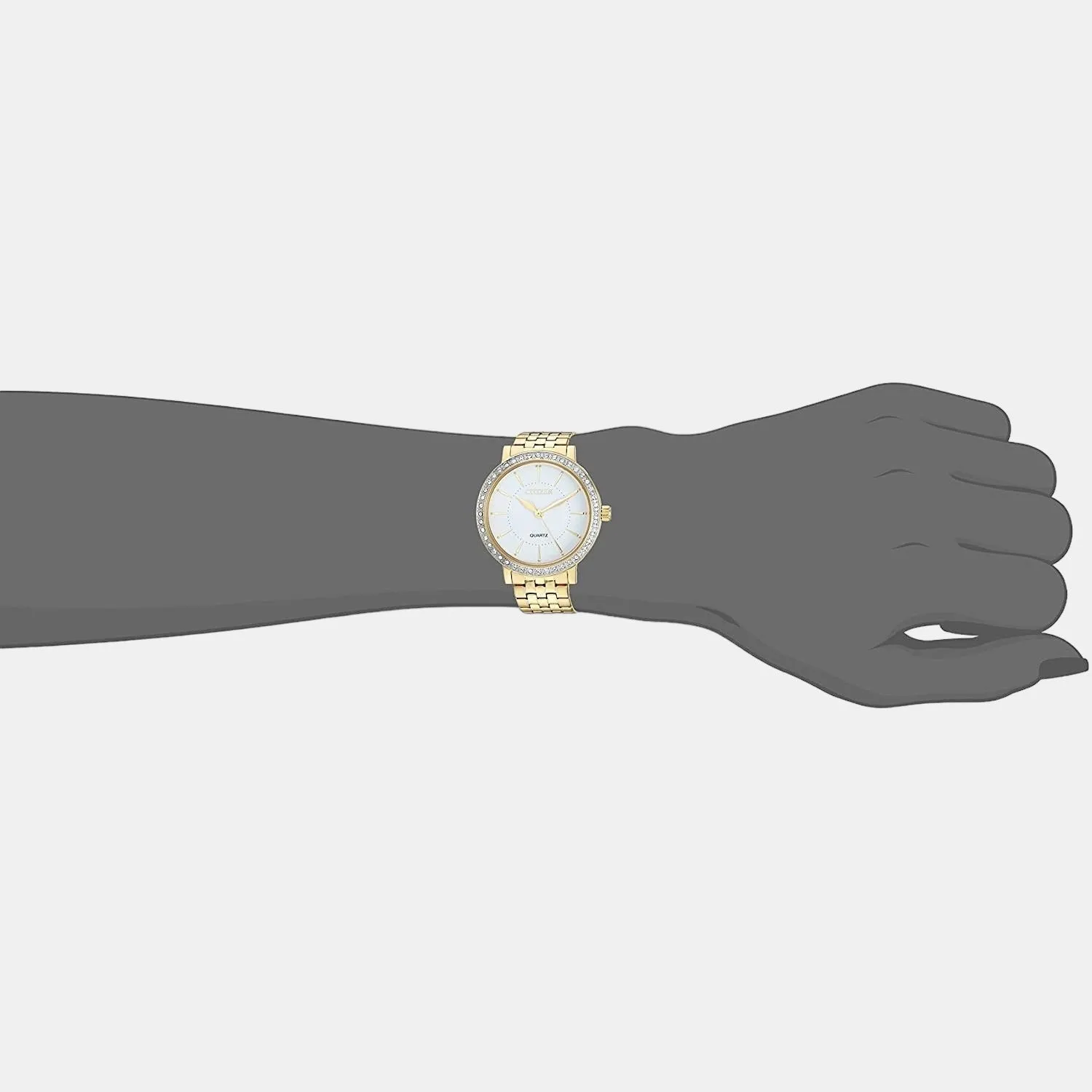 Women's White Analog Stainless Steel Watch EL3042-84A