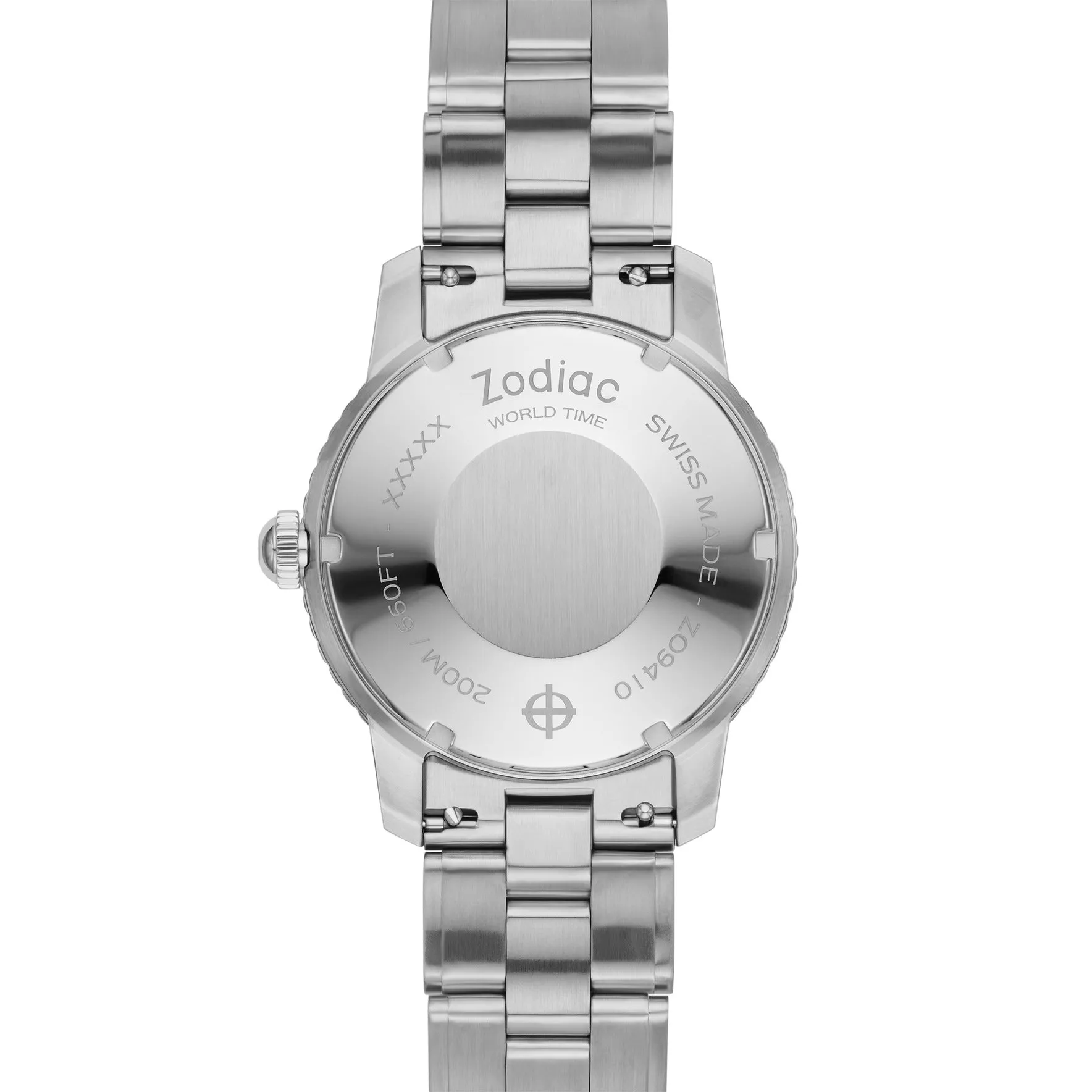 Zodiac Super Sea Wolf GMT World Time Silver